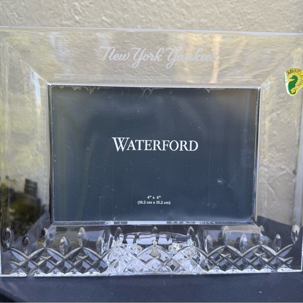 Waterford Crystal New York Yankees 4x6 picture frame - new